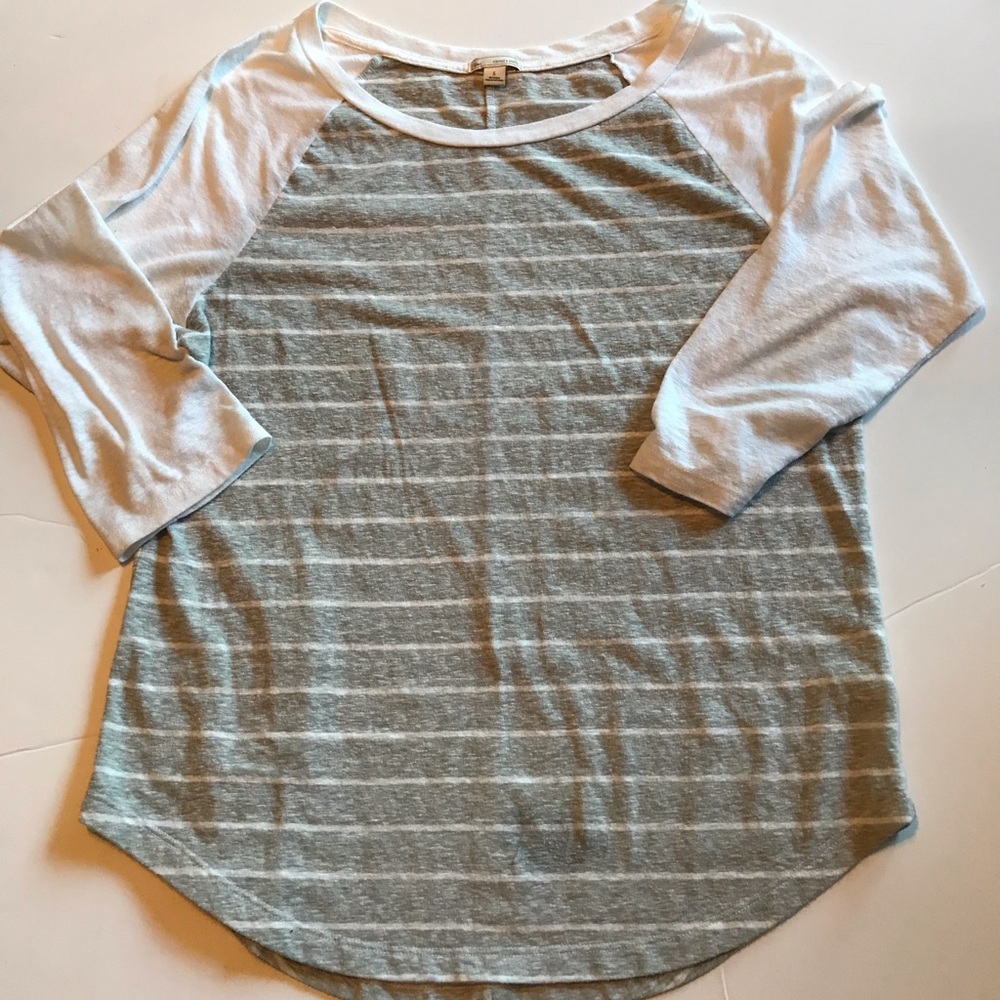 GAP baseball top gray/white